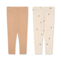 Konges Slojd 2-Pack Leggings Cherry/ Toasted Almond bei Yay Kids