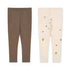Konges Slojd 2-Pack Leggings Shitake/Lemon bei Yay Kids