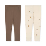 Konges Slojd 2-Pack Leggings Shitake/Lemon bei Yay Kids