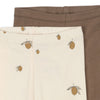 Konges Slojd 2-Pack Leggings Shitake/Lemon bei Yay Kids
