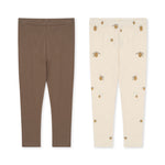 Konges Slojd 2-Pack Leggings Shitake/Lemon bei Yay Kids