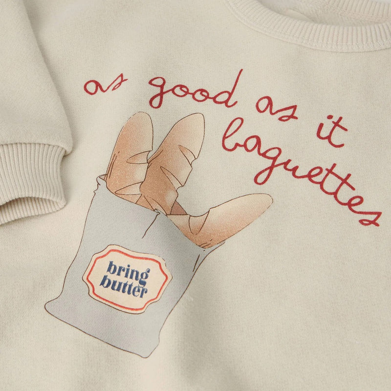 Organic Sweatshirt Lou Almond Milk