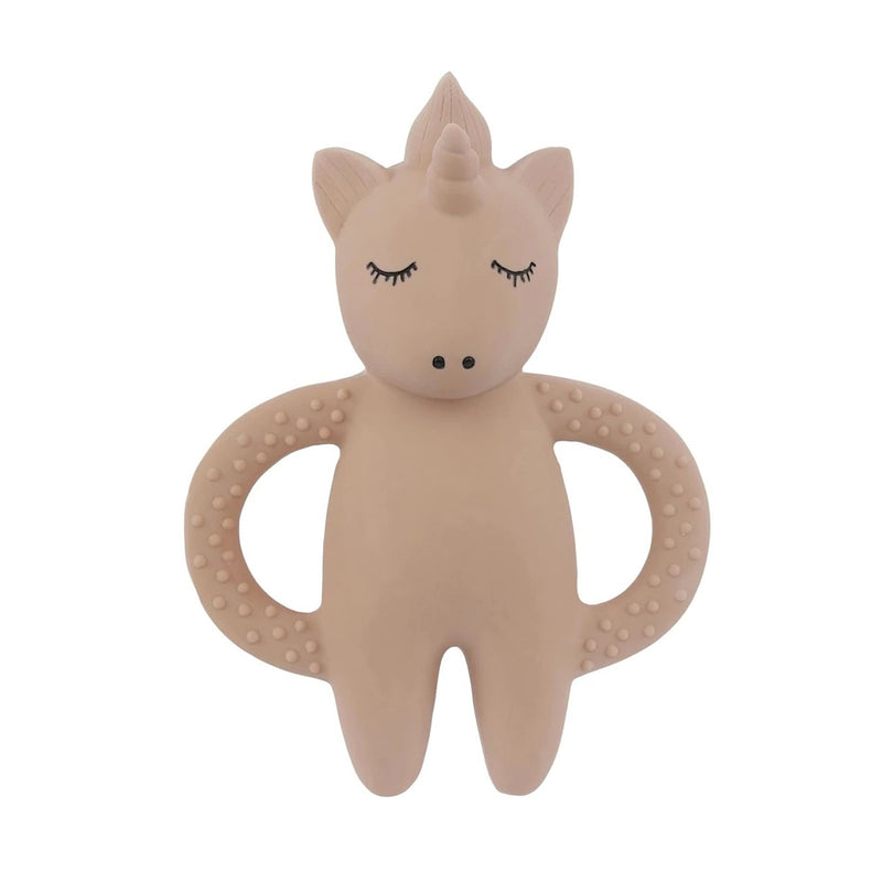 Konges Slojd Baby Beissspielzeug Unicorn Rose aus Naturkautschuk bei Yay Kids