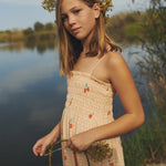 Letter to the World Mädchen Kleid in Lachs mit Kirschen bei Yay Kids
