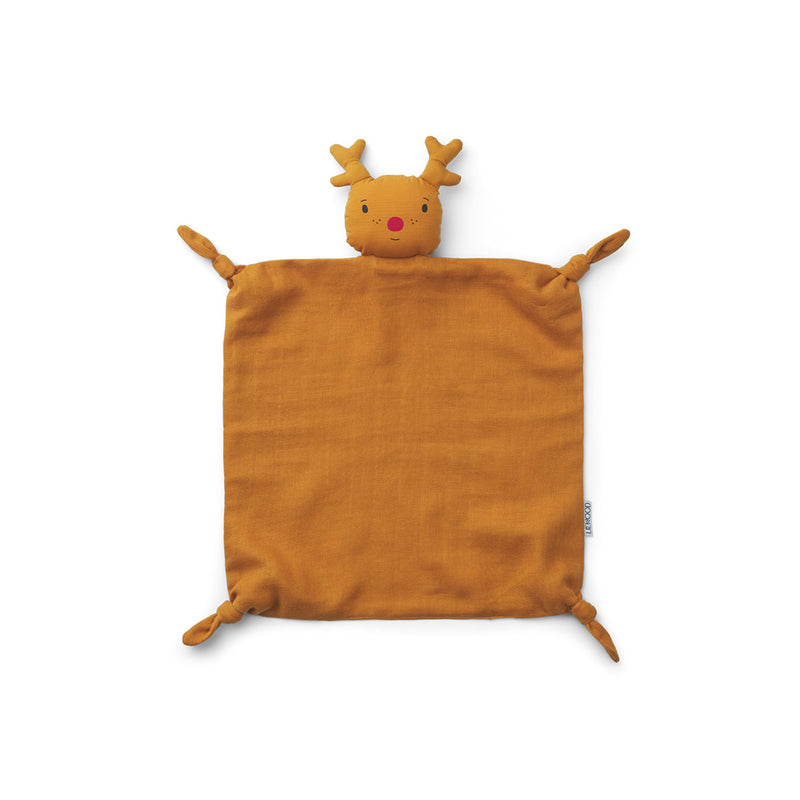 Liewood Baby Kuscheltuch Rentier mustard bei Yay Kids