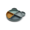 Liewood Silikon Teller mit Abteilen Arne Mr Bear Fog Blue bei Yay Kids