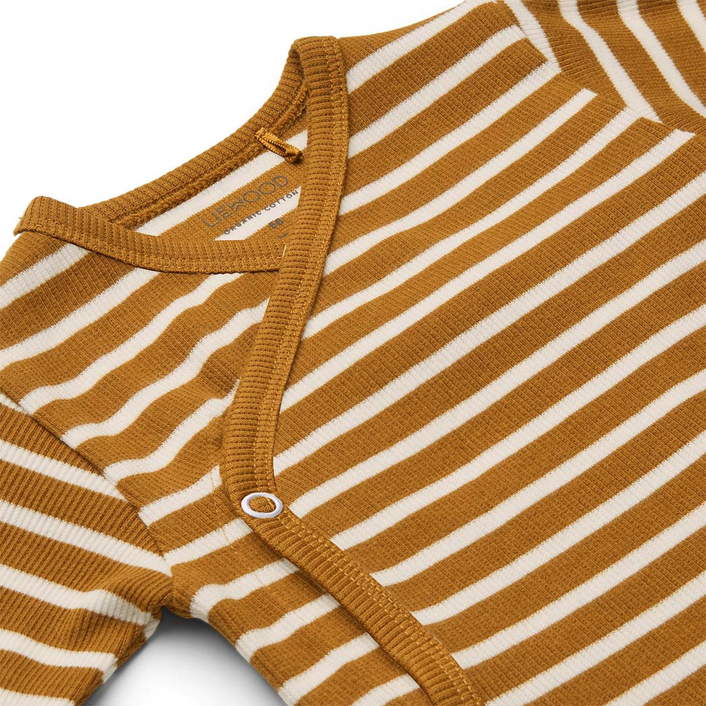 Liewood Baby Body Set Hali Caramel gestreift bei Yay Kids
