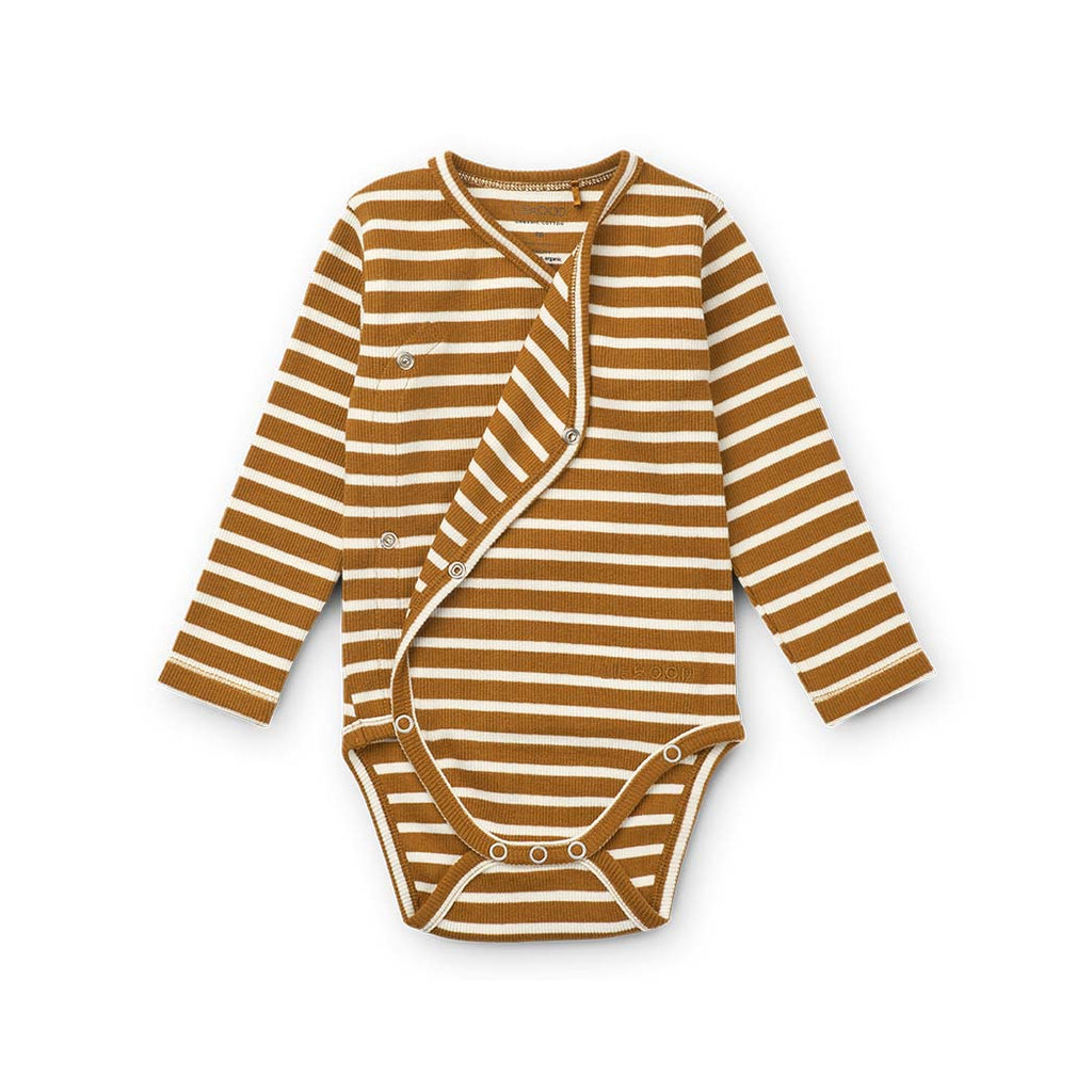 Liewood Baby Body Set Hali Caramel gerippt bei Yay Kids