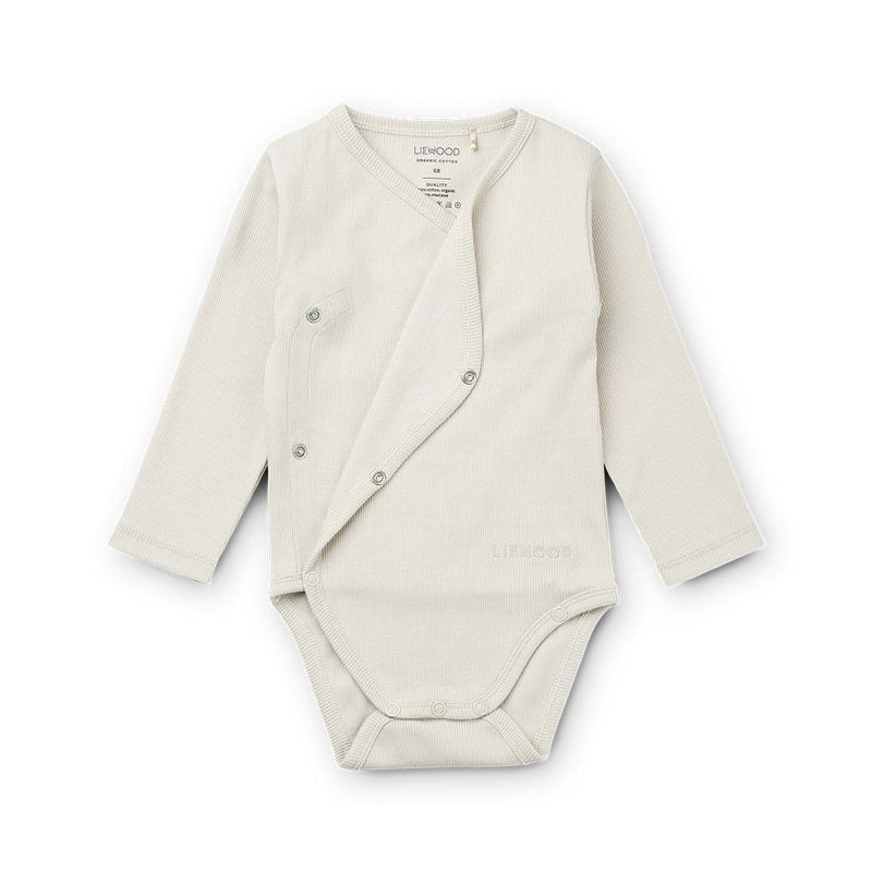 Liewood Baby Body Set Hali Golden caramel/ sandy mix bei Yay Kids