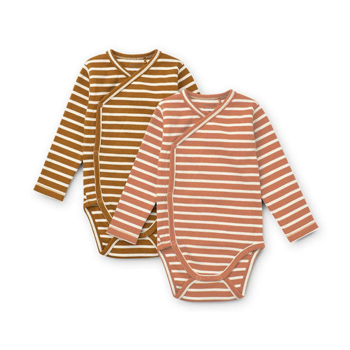 Liewood Baby Body 2er Set Hali Tuscany rose multi mix bei Yay Kids