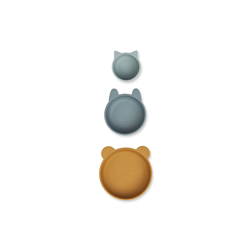Liewood Snack Schalen Eddie Golden caramel/ blue bei Yay Kids
