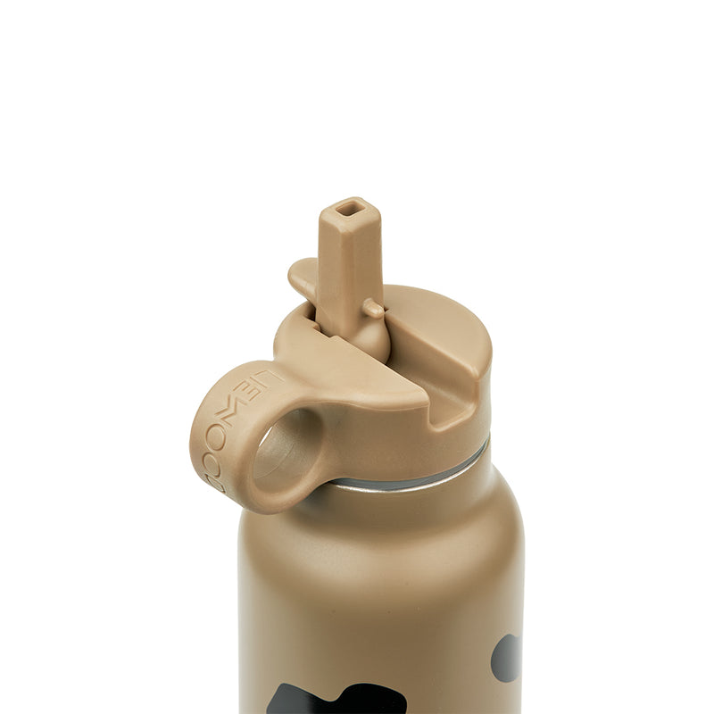 Liewood Kinder Trinkflasche Falk Mega Leo Oat Mix 350 ml Deckel bei Yay Kids