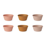 Liewood Kinder Runde Schüsseln 6er Pack Irene Rose multi mix bei Yay Kids