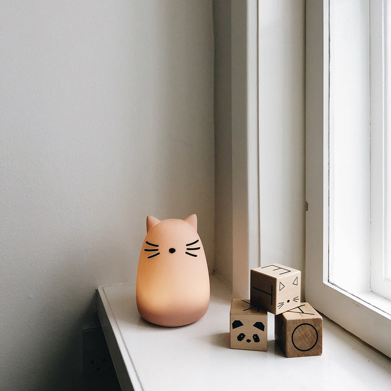 Liewood Kinder Nachtlicht Winston Katze Rosa bei Yay Kids