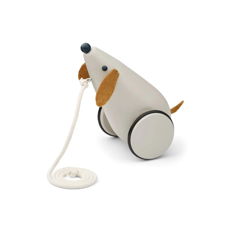 Liewood Nachzieh Hund Ash Sandy/golden caramel mix  bei Yay Kids