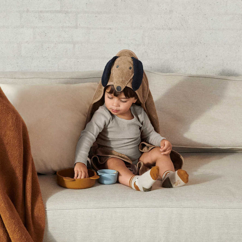 Liewood Silikon Schalen Eddie Dusty raspberry multi mix bei Yay Kids