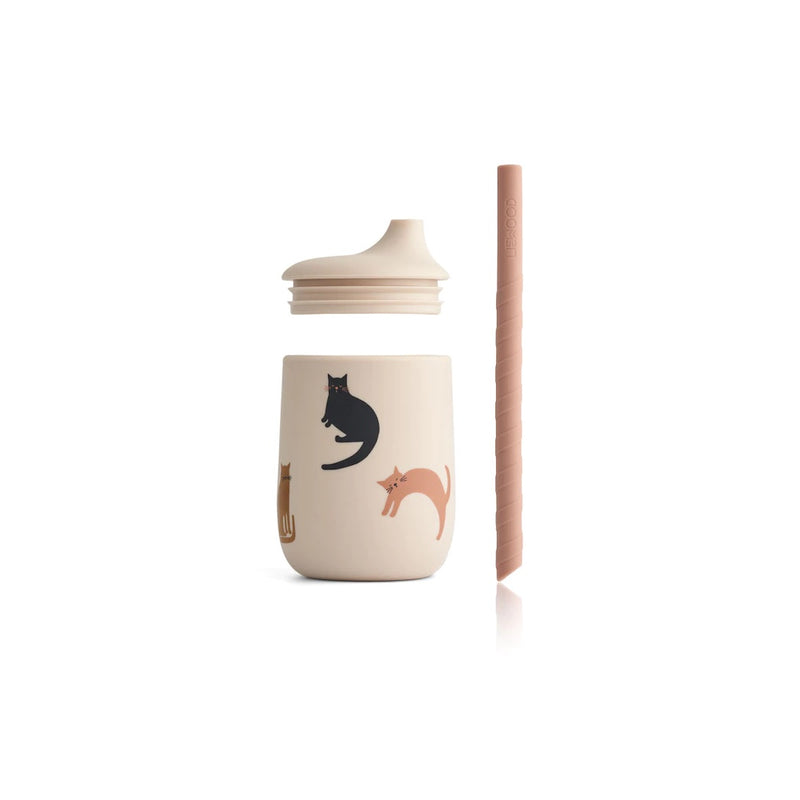 Liewood Baby Silikon Sippy Cup Ellis Miauw / Apple blossom mix bei Yay Kids
