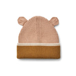 Liewood Kinder Strickmütze Gina Dark rose / Sandy / Golden caramel bei Yay Kids
