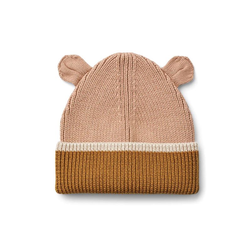 Liewood Kinder Strickmütze Gina Dark rose / Sandy / Golden caramel bei Yay Kids