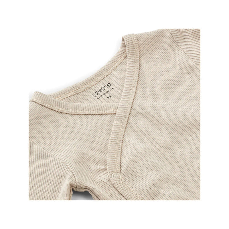 Liewood Baby Body Set Hali Dog / Oat mix bei Yay Kids