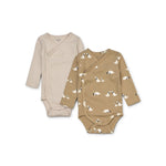 Liewood Baby Body Set Hali Dog / Oat mix bei Yay Kids