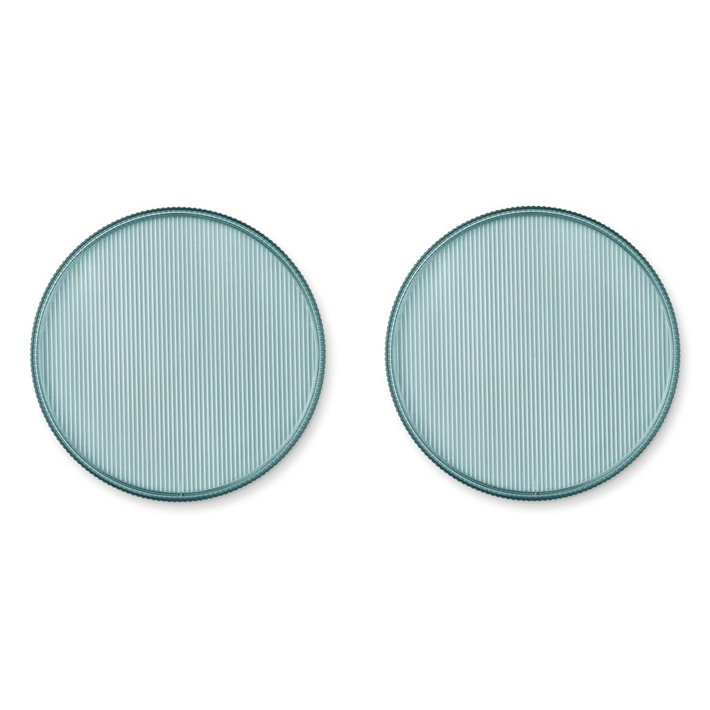 Liewood Kinder Teller aus Tritan 2er Pack Sea Blue bei Yay Kids