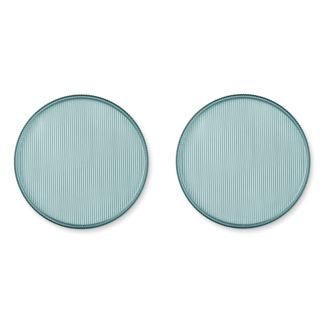 Liewood Kinder Teller aus Tritan 2er Pack Sea Blue bei Yay Kids