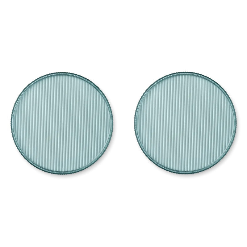 Liewood Kinder Teller aus Tritan 2er Pack Sea Blue bei Yay Kids