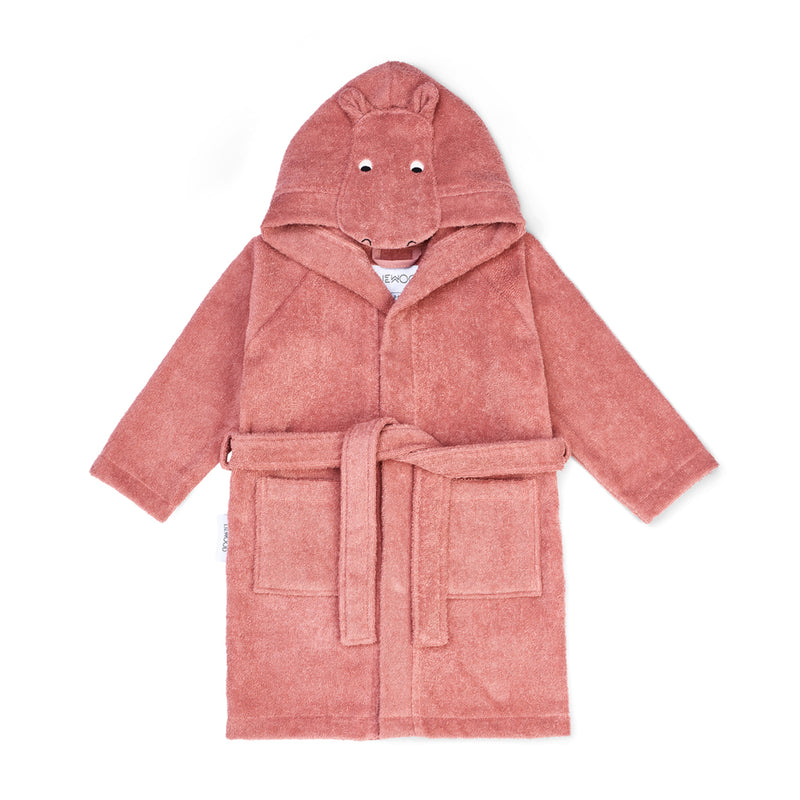 Liewood Kinder Bademantel Lily Hippo / dusty raspberry mix bei Yay Kids