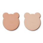 Liewood Silikon Teller Marty 2-Pack Rose mix bei Yay Kids
