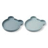Liewood Silikon Teller Marty 2-Pack Mr. Bear Blue mix bei Yay Kids