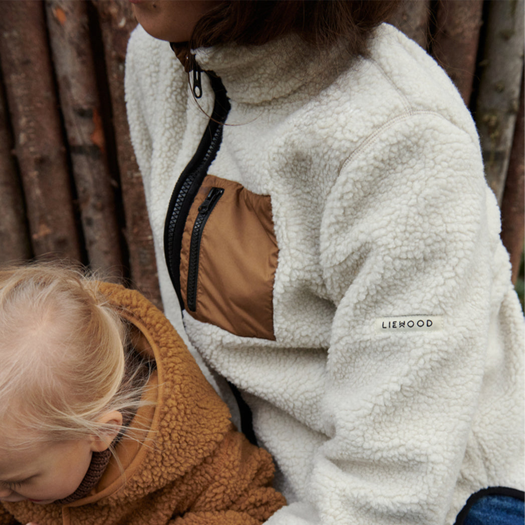 Liewood Frauen Fleece Jacke Nelson Mega leo / Oat mix bei Yay Kids