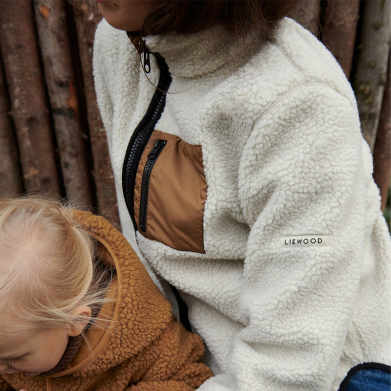 Liewood Frauen Fleece Jacke Nelson Mega leo / Oat mix bei Yay Kids