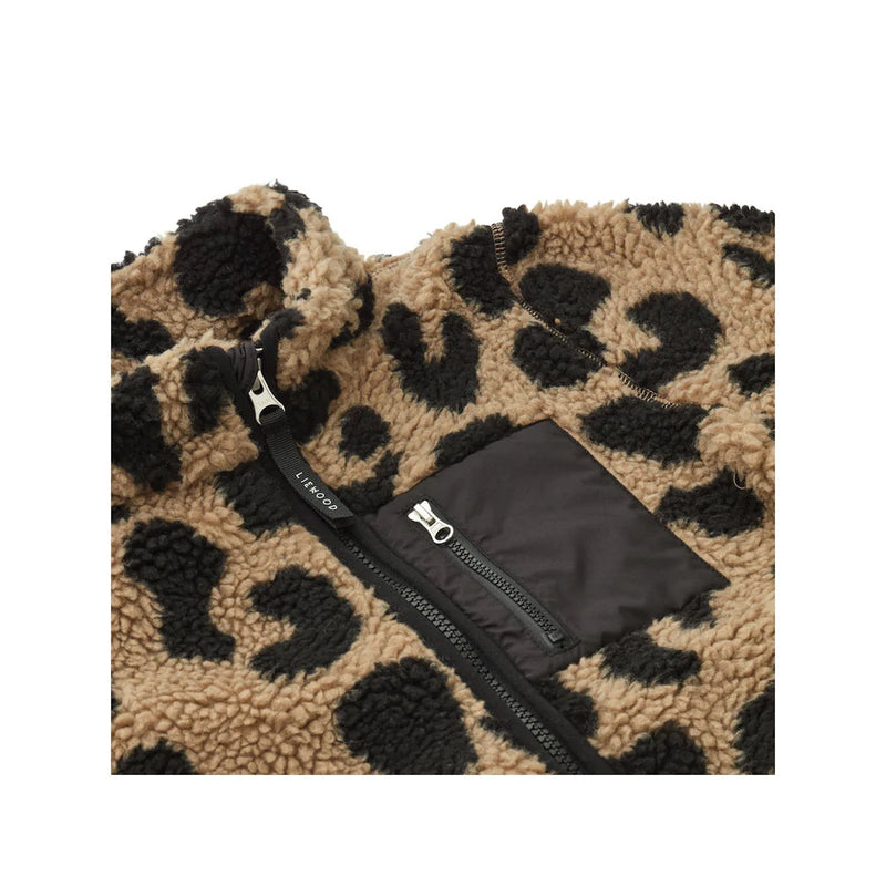 Liewood Kinder Fleece Jacke Nolan Mega leo / Oat mix bei Yay Kids