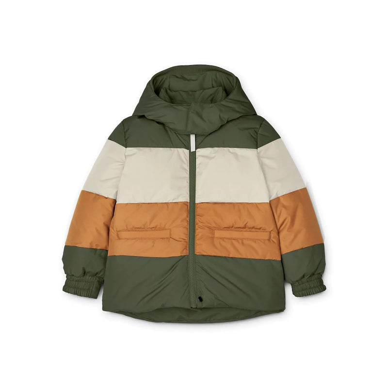Liewood Kinder Daunenjacke Paloma Hunter green multi mix bei Yay Kids
