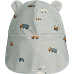 Liewood Baby UV Sonnenhut Senia Vehicles Dove Blue bei Yay Kids