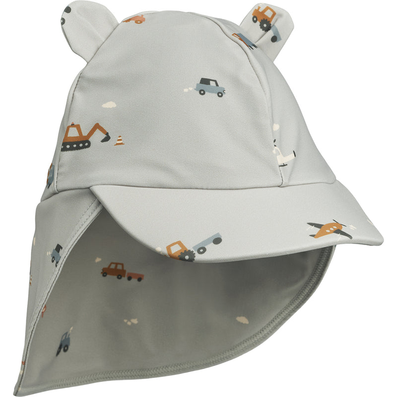 Liewood Baby UV Sonnenhut Senia Vehicles Dove Blue bei Yay Kids