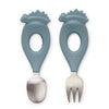 Liewood Baby Besteck Set Stanley Dino/ Whale Blue bei Yay Kids