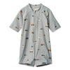 Liewood Kinder UV Jumpsuit Max Vehicles Dove Blue bei Yay Kids