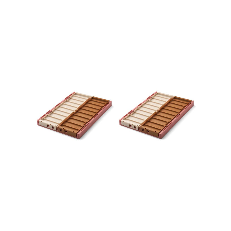Liewood 2er Set Aufbewahrungsboxen Weston M Dusty raspberry multi mix bei Yay Kids