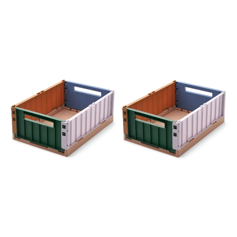 Liewood 2er Set Aufbewahrungsboxen Weston M Garden Green Multi Mix bei Yay Kids