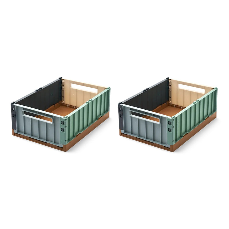 Liewood 2er Set Aufbewahrungsboxen Weston S Sea Blue Multi Mix bei Yay Kids
