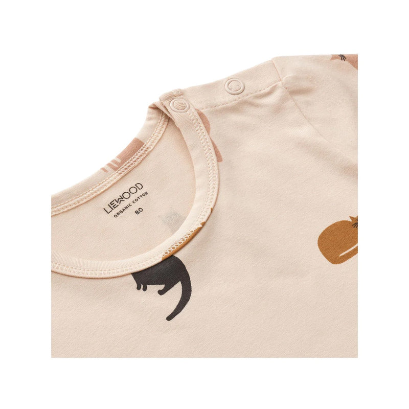 Liewood Langarm Baby Body Yanni 2 Pack Miauw / Apple blossom mix bei Yay Kids
