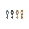 Silicone Spoon 4 Pack Liva Safari blue multi mix