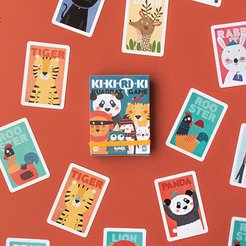 Londji Kartenspiel Quadrat mit Tiermotiven bei Yay Kids