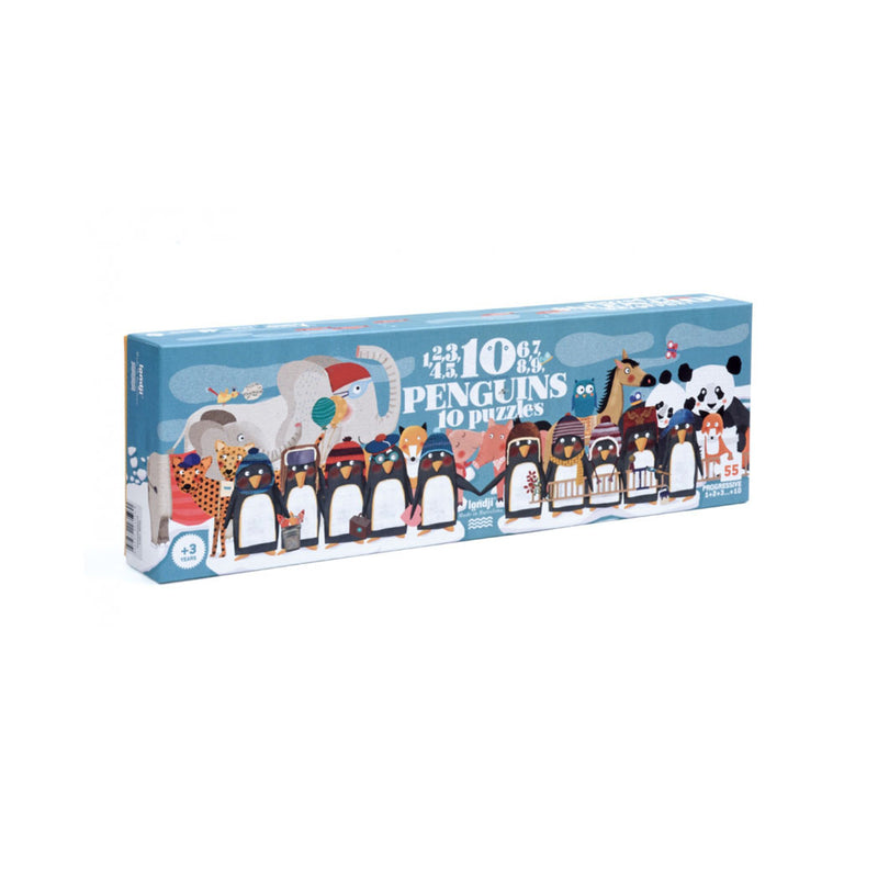 Londji Zahlen Puzzle 10 Pinguine bei Yay Kids