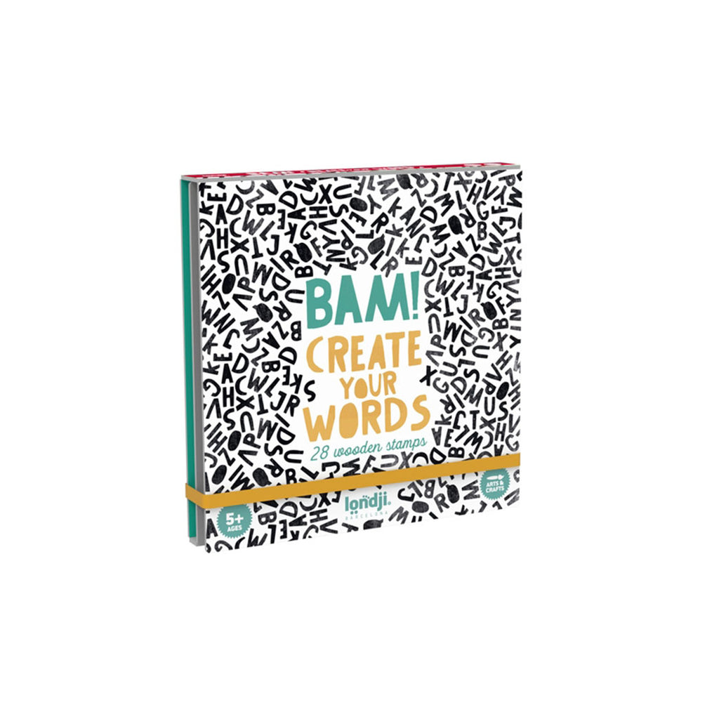 Londji Kinder Buchstaben Stempel Bam! Create your words bei Yay Kids