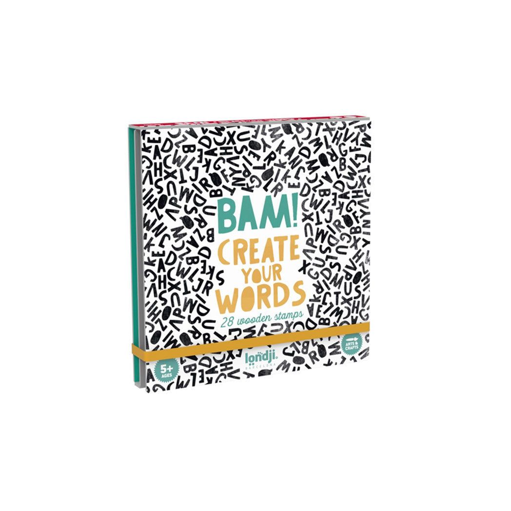 Londji Kinder Buchstaben Stempel Bam! Create your words bei Yay Kids