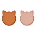 Liewood Silikon Teller Marty 2-Pack Mustard bei Yay Kids