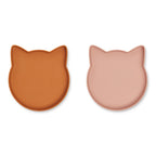 Liewood Silikon Teller Marty 2-Pack Mustard bei Yay Kids